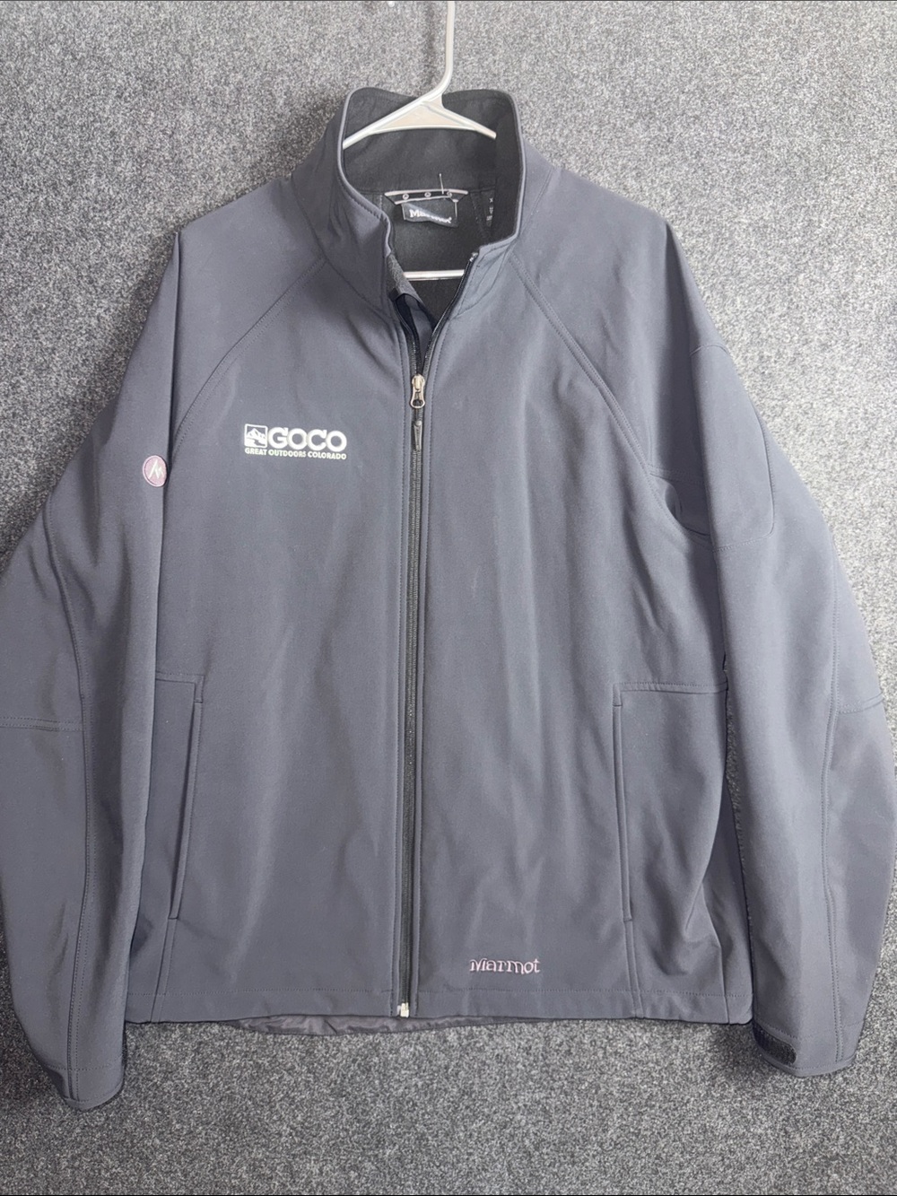 Marmot Men's Dark Gray Softshell Jacket with GOCO Logo